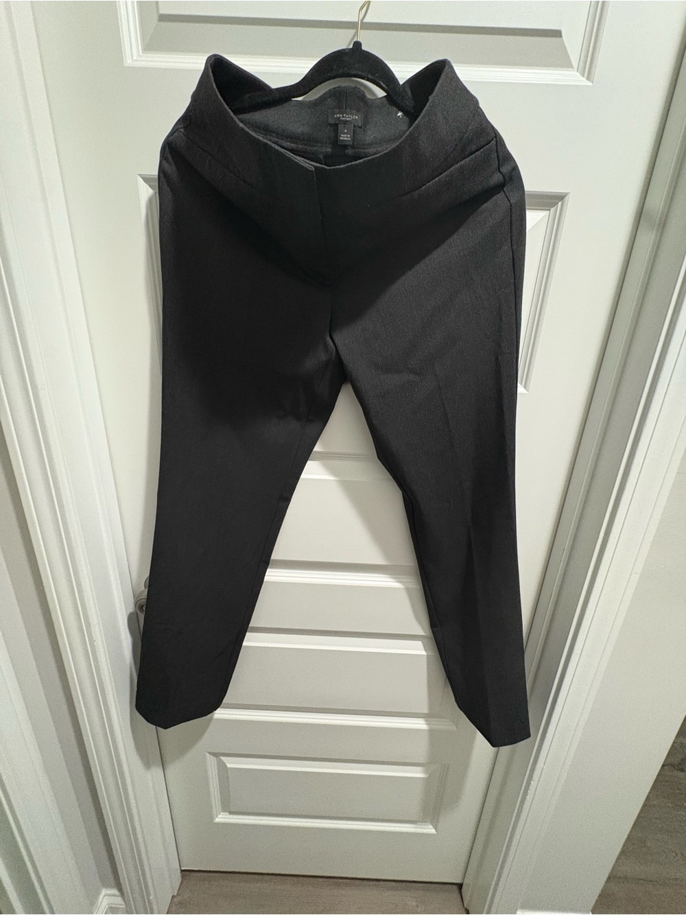 Ann Taylor Black Straight-Leg Pants